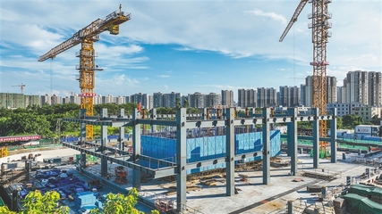 海南出版产业大厦迎来新进展 主体结构预计12月封顶 网络工程施工同步推进